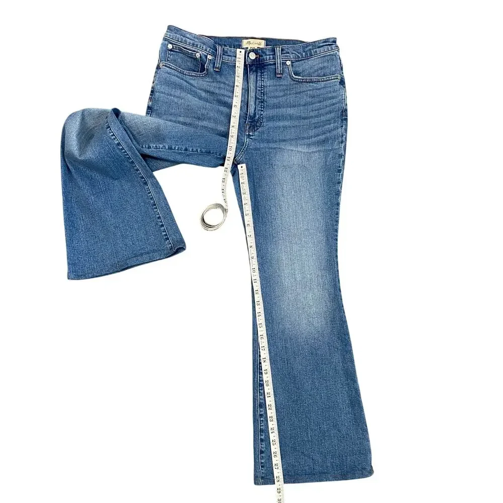 Madewell Womens Skinny Flare Jeans Size 31 Medium Blue Fair Trade - Picture 6 of 10